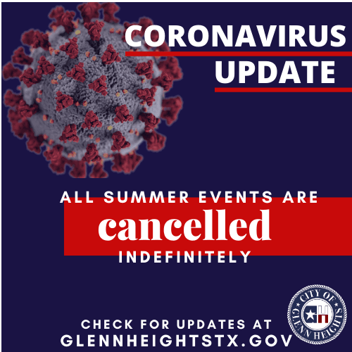 All Summer Events Cancelled- Coronavirus