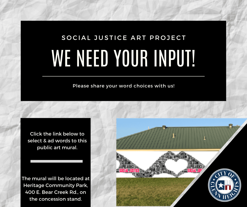 Social Justice Art Project Input Needed graphic