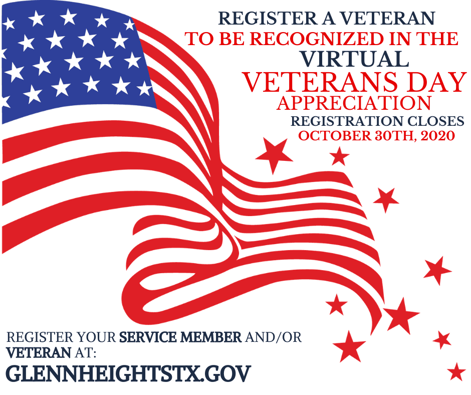 Veterans Day Appreciation Registration Advertisement
