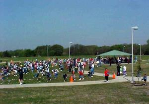 Crowd of People in a Park