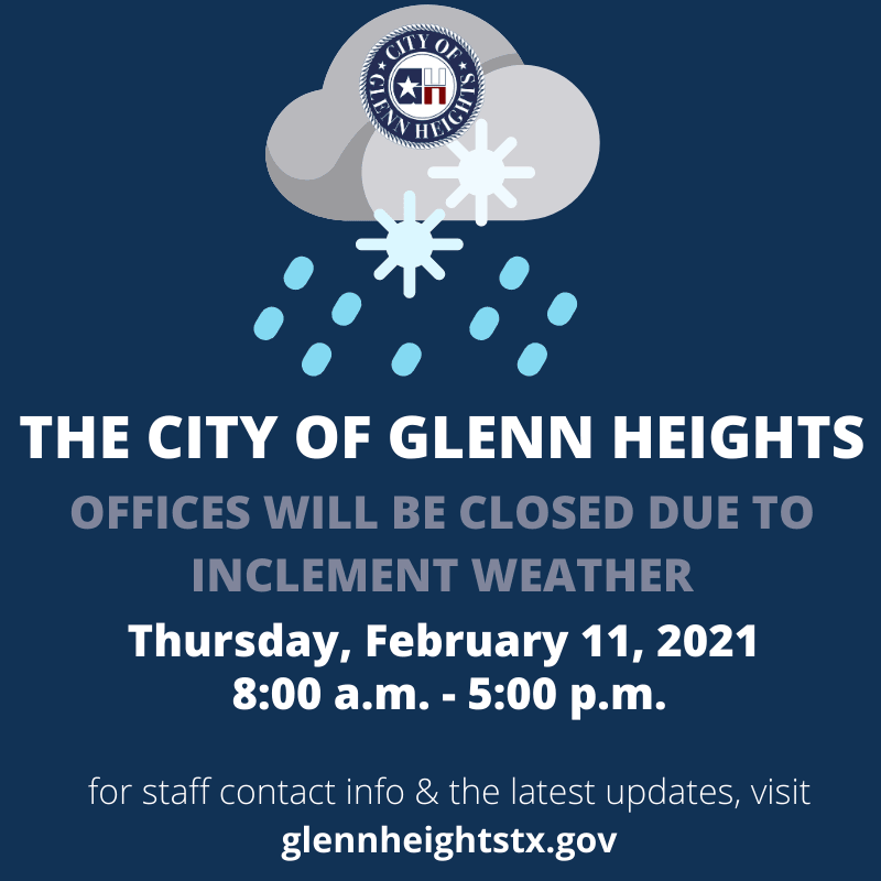 Inclement Weather - Offices are closed 