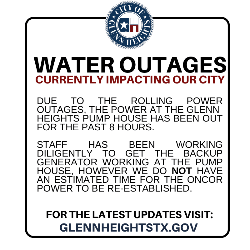 Water Outage Update 2.15.21