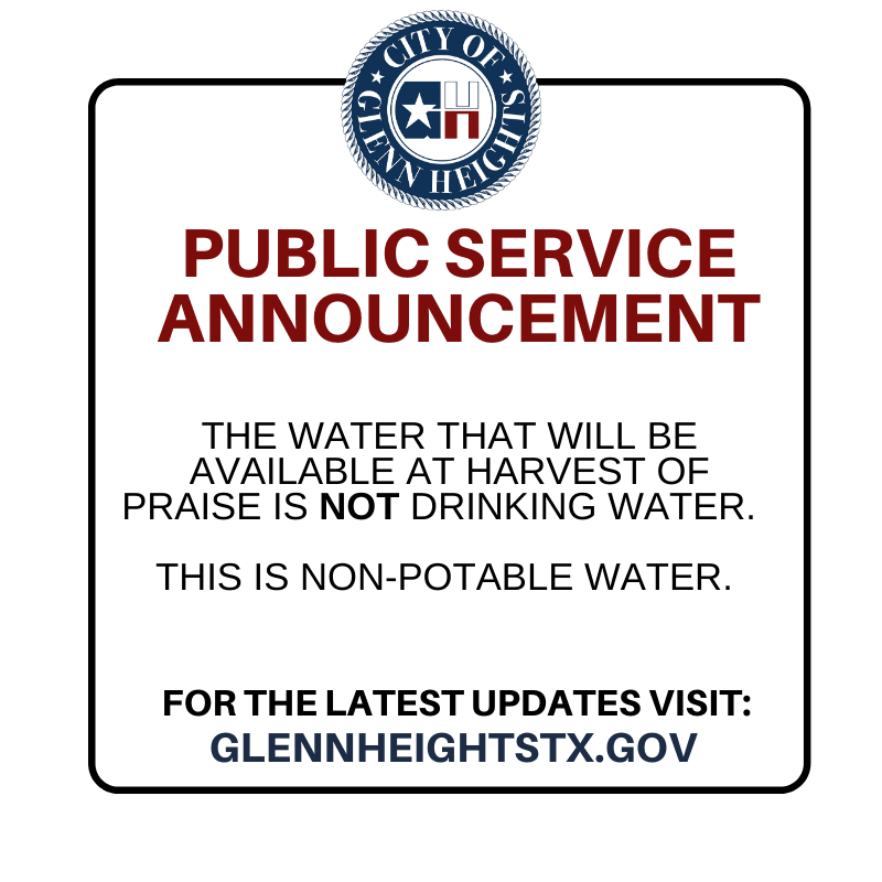 PSA: Non-Potable Water