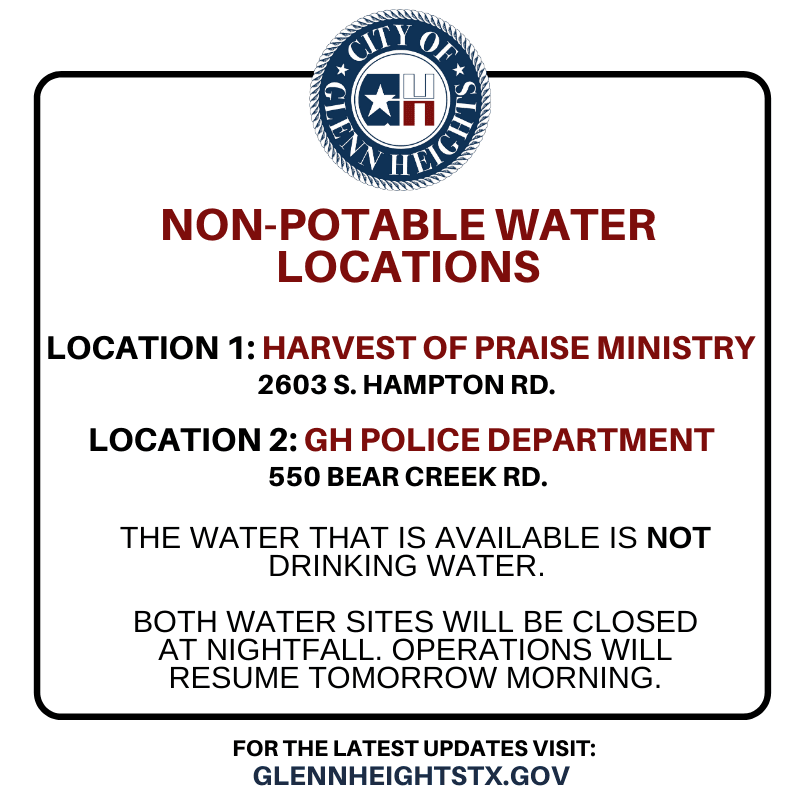 List of Non-Potable Water Locations