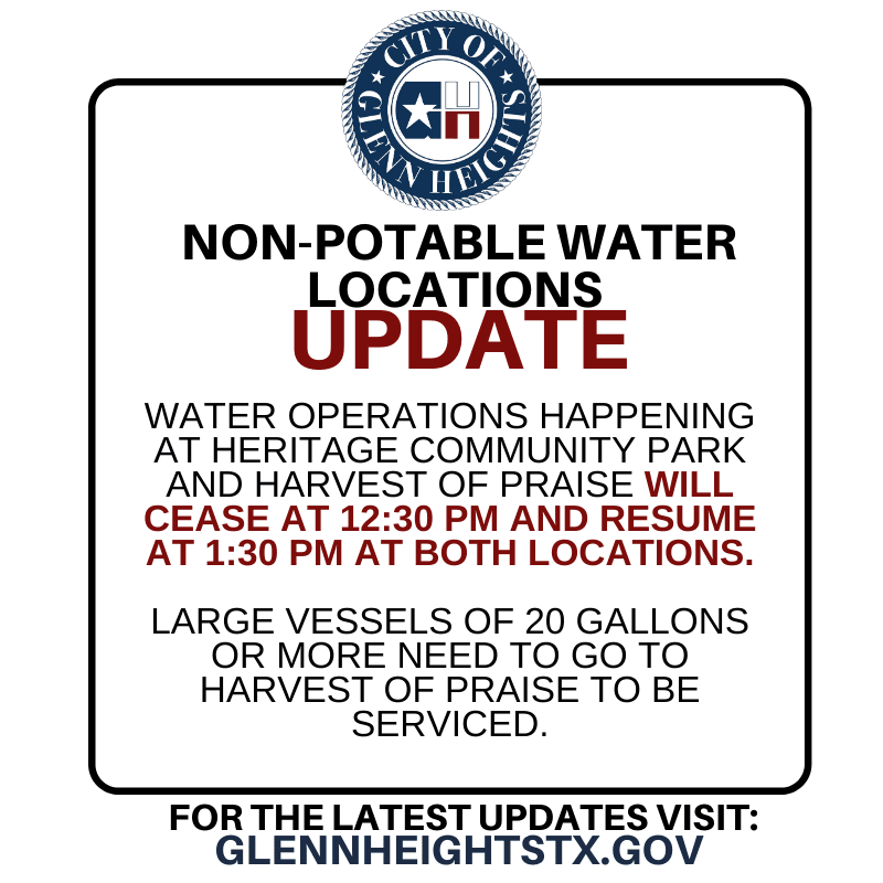 Non-Potable Ceasing Operation