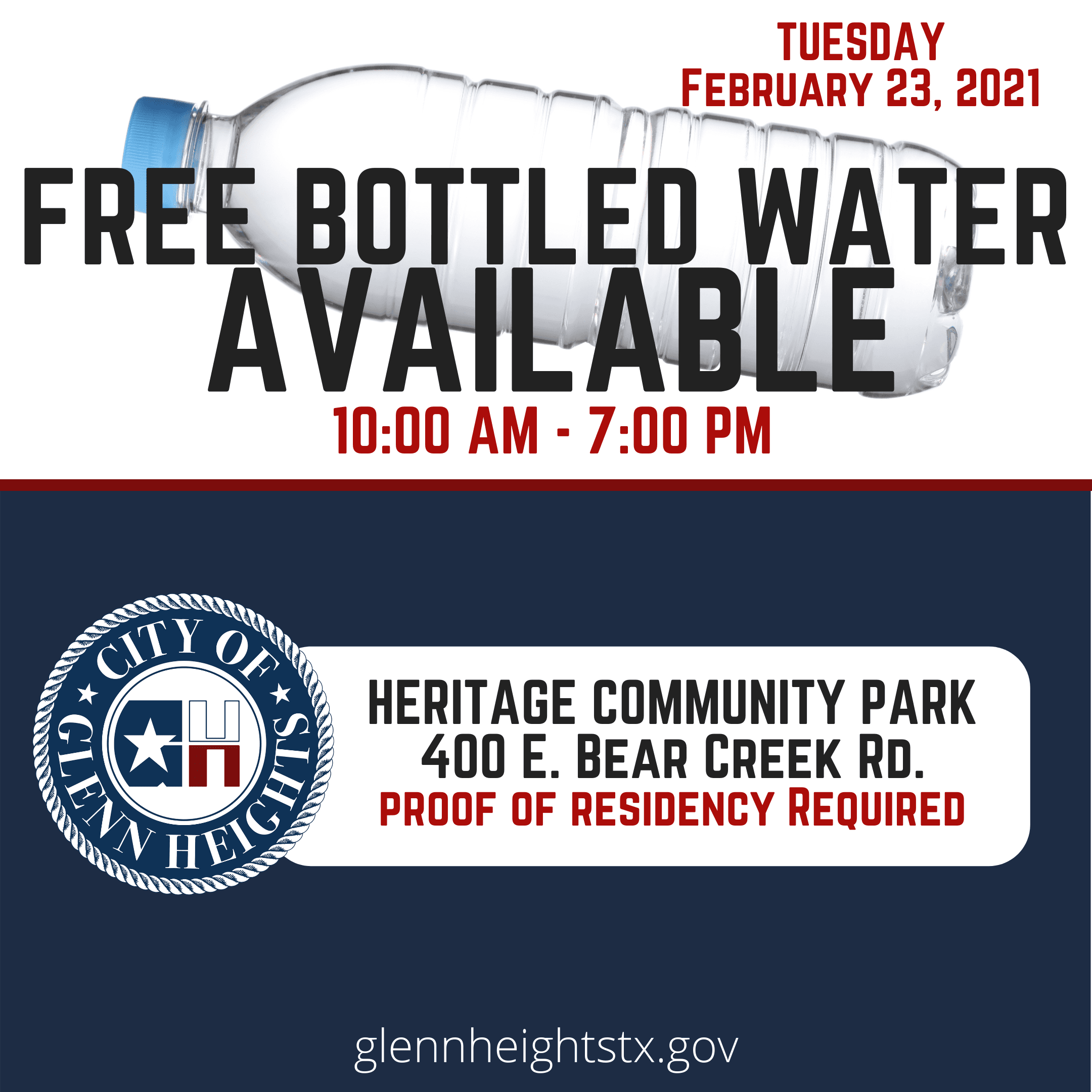 Water Distribution Alert Heritage Park 2.23.21