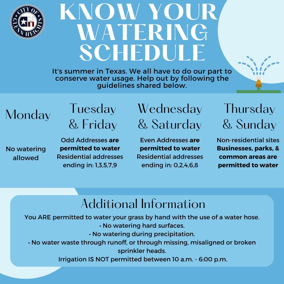 KNow your watering schedule (1)