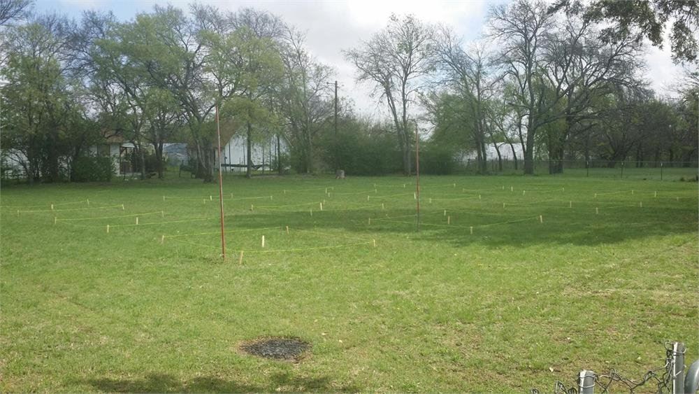 Community Garden Area with Plots Laid Out