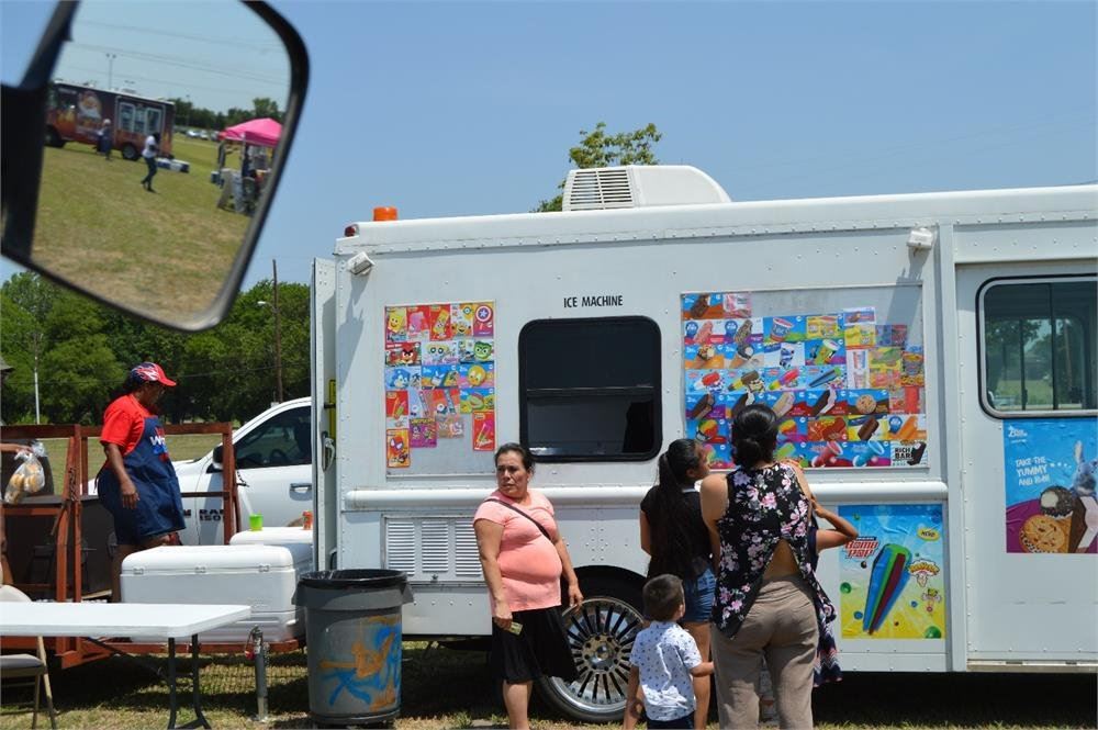 People at an Ice Cream Truck