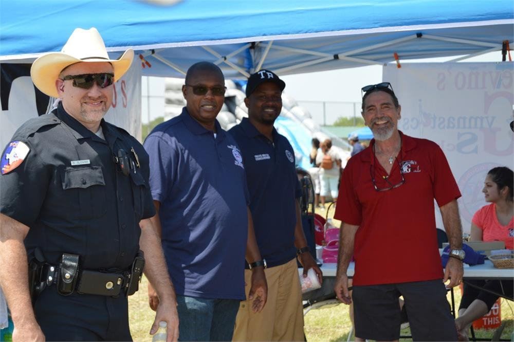 Volunteers and Police Officers