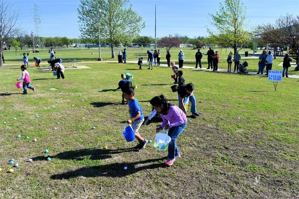 Kids Hunting Easter Eggs 10
