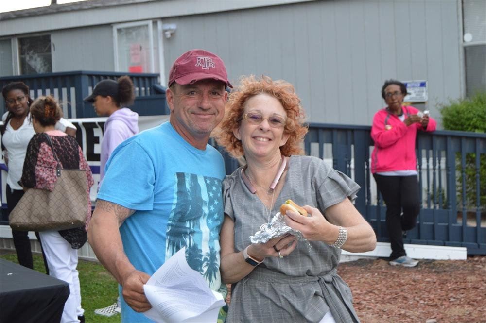 Man and Woman Hugging