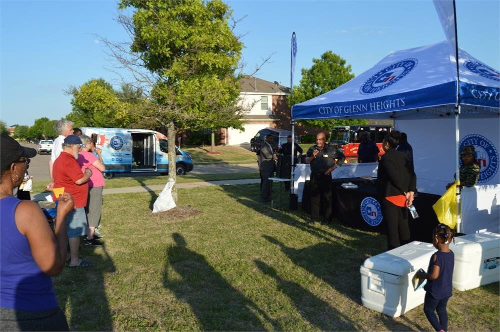 Police Officer Talking at a Connect Event