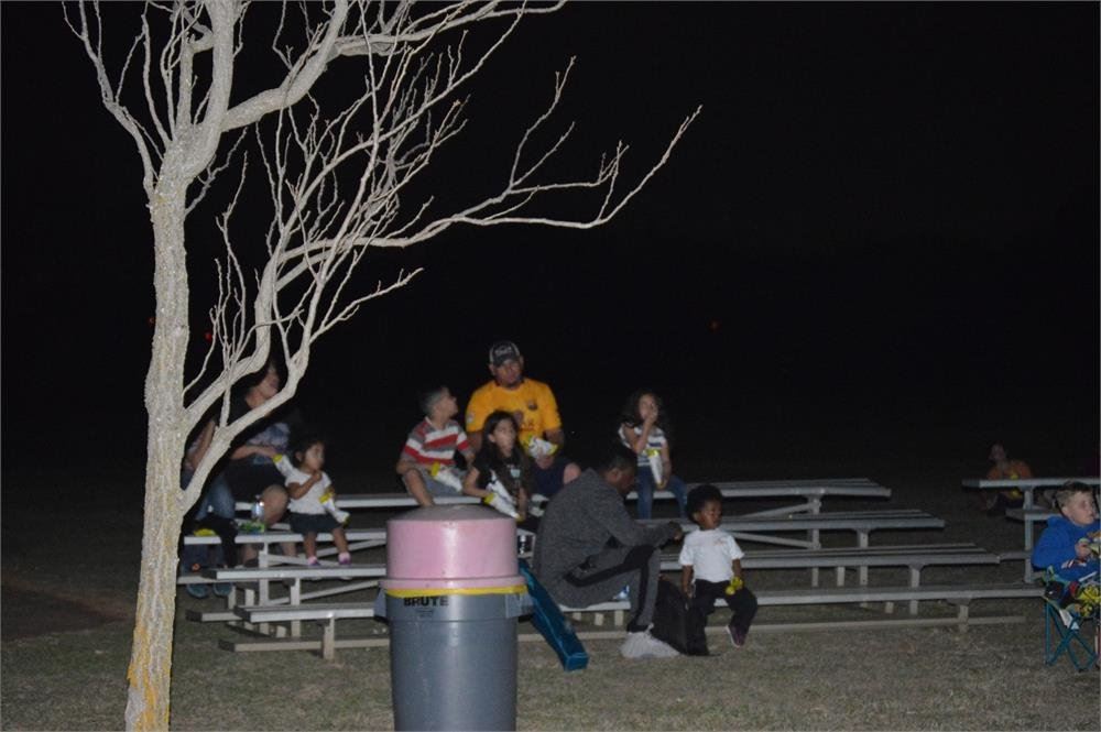 Families Sitting on Bleachers 2