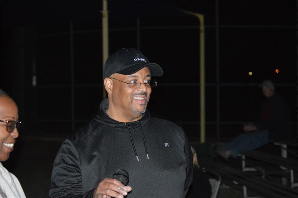 Man Holding a Microphone