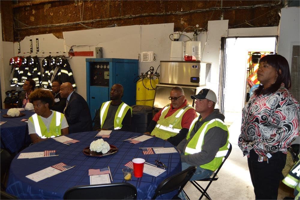 City Workers at the Ceremony