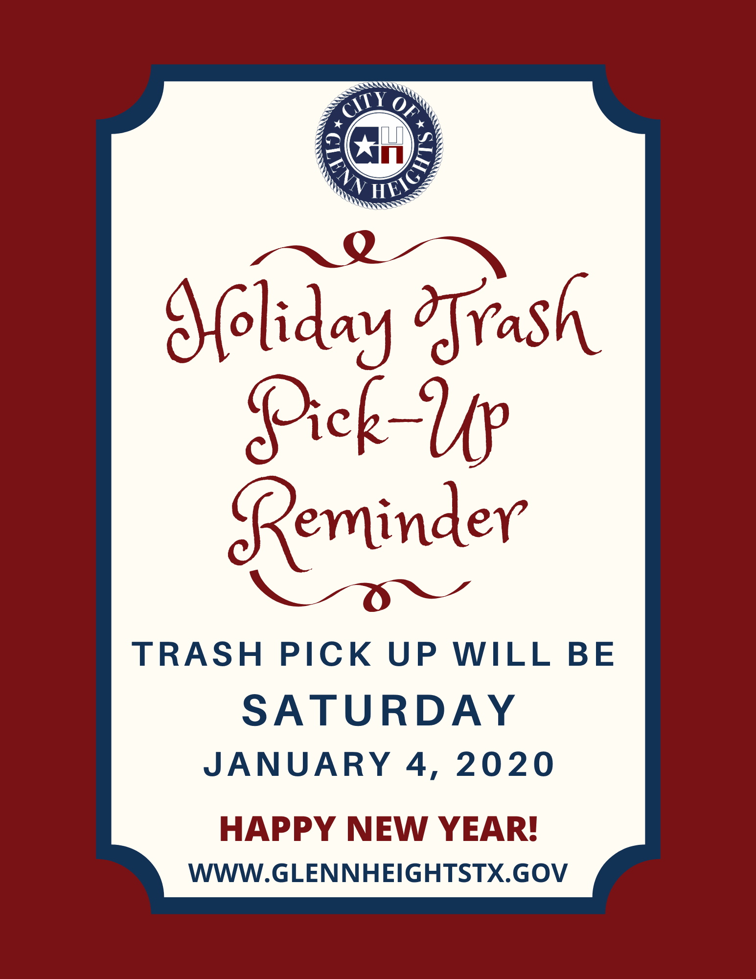 New Year Trash Pick Up