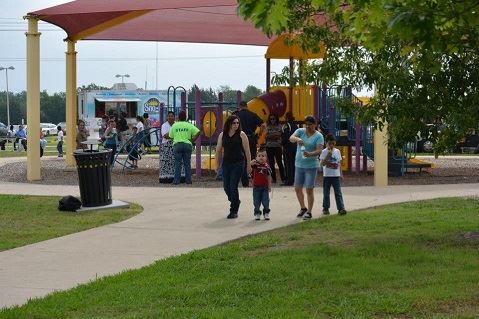 Family Walking in the Park