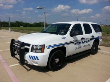Police Cruiser Parked Outside